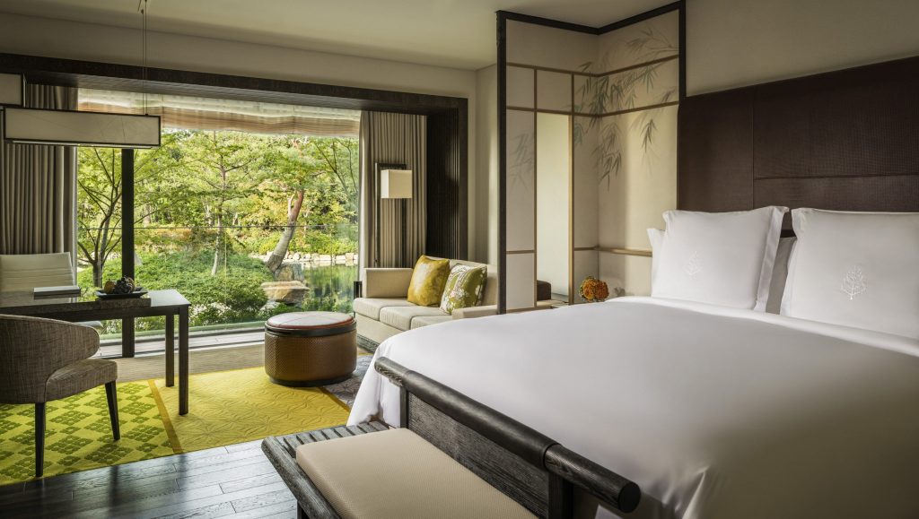 Wreathing an eight-century-old koi pond and framed by some of the city’s most dramatic temples, the Four Seasons Hotel Kyoto is a refined haven at the heart of Japan’s imperial capital.