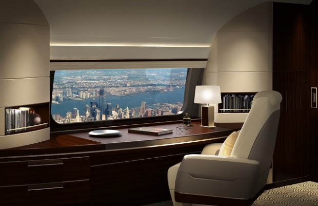Boeing Business Jets Introduces Skyview Panoramic Window