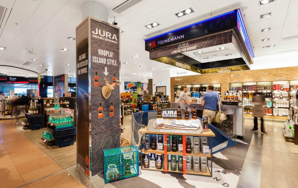 Jura Single Malt Scotch Whisky has unveiled a bold, distinctive new direction for global travel retail with an exclusive range of four remarkable whiskies.
