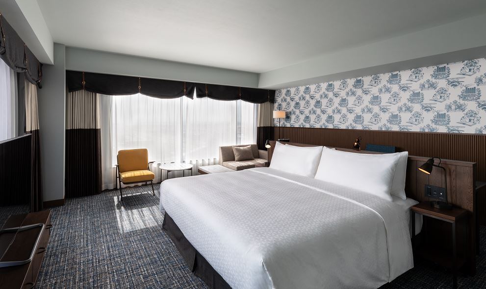 Breaking the mould of stuffy airport hotels, Marriott has opened the new 319-room Four Points by Sheraton Nagoya at the city's Chubu International Airport.