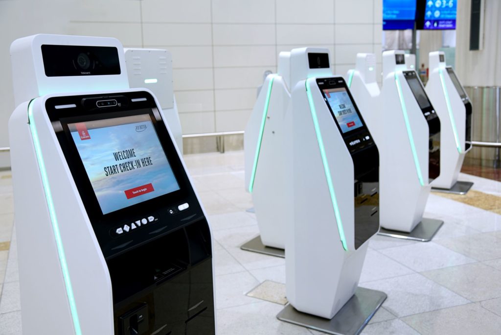 As airlines emerge from the Covid pandemic downturn, Emirates has created new touchless self-check-in and bag drop kiosks for a seamless touch-free travel experience. 