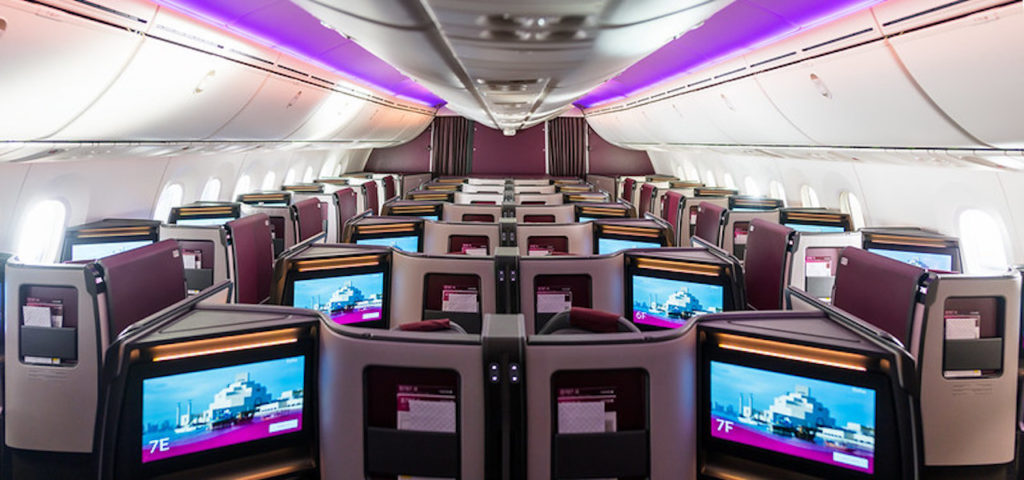 Qatar Airways has introduced a new business class suite for its 787-9 Dreamliner fleet, featuring sliding privacy doors and wireless device charging. 