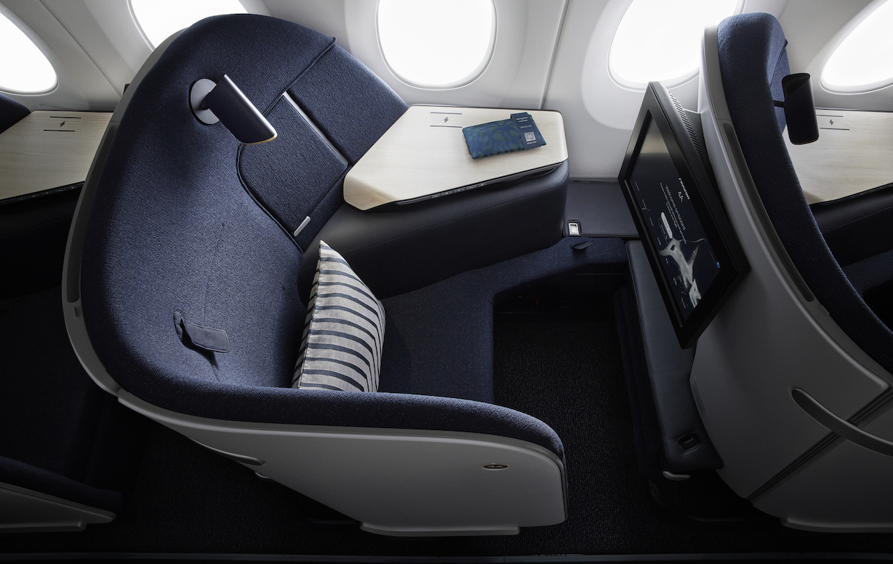 Business class travel takes a leap forward with the new Finnair Business Class cabin and the arrival of the spacious new Collins Aerospace AirLounge seat.