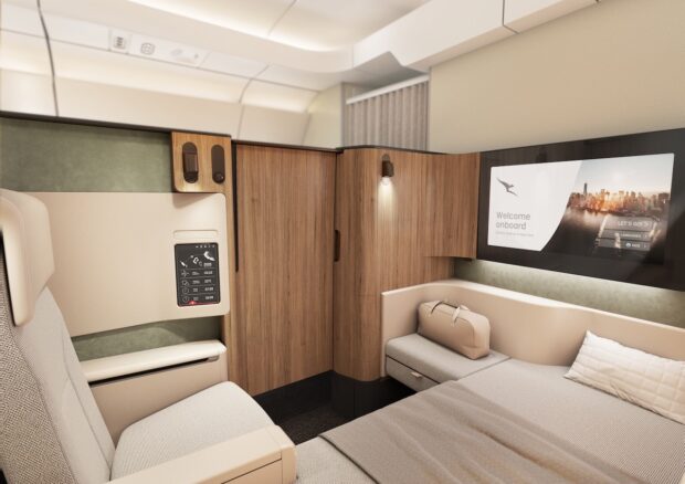 Qantas Reveals Business & First Cabins for Ultra-Long-Haul A350 Aircraft